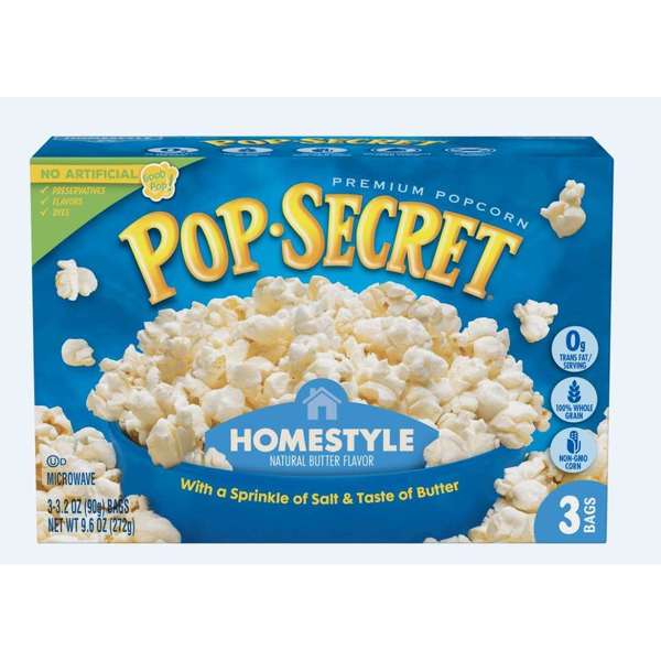 Pop Secret Homestyle Popcorn 9.6 oz., PK6 112464